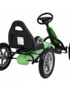 Gokart Kart cu pedale si roti gonflabile 3 ani+ Star verde