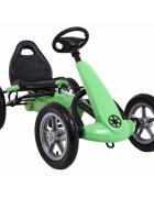 Gokart Kart cu pedale si roti gonflabile 3 ani+ Star verde