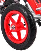 Gokart Kart cu pedale si roti gonflabile air rosu