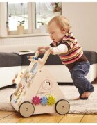 Goki Antepremergator din lemn KiddyCruiser cu centru de activitati 9 luni+