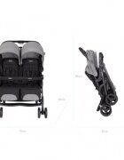 GRACO Carucior gemeni DuoRider Steeple Gray