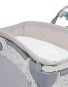 GRACO Patut Contour Electra Daydream cu masuta de infasat arcada cu jucarii roti saltea pliabila si geanta de transport