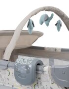 GRACO Patut Contour Electra Daydream cu masuta de infasat arcada cu jucarii roti saltea pliabila si geanta de transport