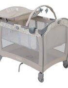 GRACO Patut Contour Electra Daydream cu masuta de infasat arcada cu jucarii roti saltea pliabila si geanta de transport