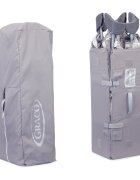 GRACO Patut Contour Electra Patchwork Grey cu masuta de infasat arcada cu jucarii roti saltea pliabila si geanta de transport