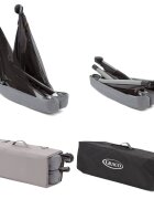 GRACO Patut FoldLite Shadow pliabil roti saltea inclusa geanta de transport
