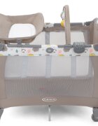 GRACO Patut pliabil Contour Electra Bear Tales cu masuta de infasat arcada cu jucarii roti saltea pliabila si geanta de transport