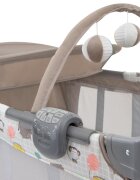 GRACO Patut pliabil Contour Electra Bear Tales cu masuta de infasat arcada cu jucarii roti saltea pliabila si geanta de transport