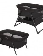 GRACO Patut Side by Side 2 in 1 Night Sky pliabil cu saltea matlasata inclusa cos depozitare geanta de transport