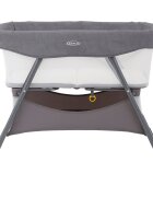 GRACO Patut Side by Side 2 in 1 Pearl pliabil cu saltea matlasata inclusa cos depozitare geanta de transport