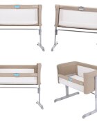 GRACO Patut Sweet2Sleep Oatmeal reglabil pe inaltime roti cu blocare pliabil