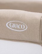 GRACO Patut Sweet2Sleep Oatmeal reglabil pe inaltime roti cu blocare pliabil