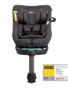 GRACO Scaun auto pentru copii Turn2Me 360 Iron 40-105 cm certificata R129 si testat ADAC