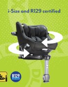 GRACO Scaun auto pentru copii Turn2Me 360 Iron 40-105 cm certificata R129 si testat ADAC