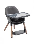 GRACO Scaun de masa 3 in 1 Presti Charcoal