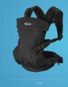 GRACO Sistem de purtare Cradle Me Onix Black 4 in 1