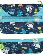 Green Sprouts Bavetica multifunctionala cu maneci lungi Aqua Dogs 12-24 luni