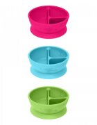 Green Sprouts Bol de nvatare compartimentat Learning Bowl Divided Aqua