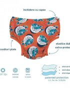 Green Sprouts by iPlay Slip copii eco SPF 50+ refolosibil cu capse Tea Turtle 18 luni