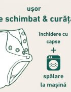 Green Sprouts by iPlay Slip copii eco SPF 50+ refolosibil cu capse Tea Turtle 18 luni