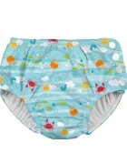 Green Sprouts by iPlay Slip copii SPF 50+ refolosibil cu capse Aqua Sea Friends 4T