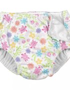 Green Sprouts by iPlay Slip fete White Turtle Floral SPF 50+ refolosibil cu capse si volanase 18 luni