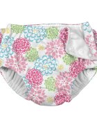 Green Sprouts by iPlay Slip refolosibil pentru inot si antrenament la olita Ultimate iPlay White Zinnia (cu volanase) 3T
