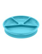 Green Sprouts Farfurie de invatare compartimentata Learning Plate Divided Aqua