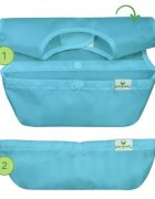 Green Sprouts Set 3 bavetele Easy Wear Snapn Go Flower Field