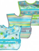 Green Sprouts Set 3 bavetele impermeabile Wipe off Aqua Space