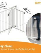 Guardino Poarta de siguranta pentru copii extensibila 75-81 cm White