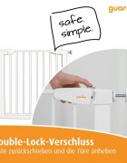 Guardino Poarta de siguranta pentru copii extensibila 75-81 cm White
