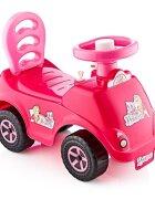 Guclu Toys Ride-On pentru copii fara pedale Selena Pink spatar cu functia de impingere volan cu claxon recomndata copiilor de la 12 luni