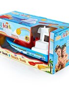 Guclu Toys Set 4 jucarii plaja cu barca de pescuit Mobidiky Blue