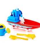 Guclu Toys Set 4 jucarii plaja cu barca de pescuit Mobidiky Red