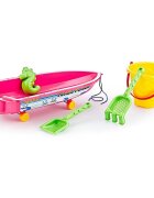 Guclu Toys Set joaca pentru nisip cu 5 accesorii Pink Luxury Boat