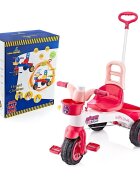 Guclu Toys Tricicleta pentru copii Princess in cutie cu claxon si control parental cosulet pentru accesorii si plastic de inalta calitate de la 3 ani