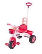 Guclu Toys Tricicleta pentru copii Princess in cutie cu claxon si control parental cosulet pentru accesorii si plastic de inalta calitate de la 3 ani