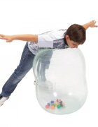 Gymnic Minge aluna fizioterapeutica Physio Activity Roll transparenta diametru 55 cm cu mingi in interior
