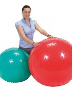 Gymnic Minge fizioterapeutica Therasensory Verde cu noduli de masaj diametr 65 cm