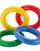 Gymnic Set 4 inele din cauciuc moale de stimulare senzoriala Gym Ring