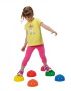 Gymnic Set de 6 semisfere arici proprioceptive cu gaura Multiactiv Stones