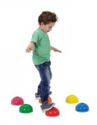 Gymnic Set de 6 semisfere arici proprioceptive cu gaura Multiactiv Stones