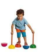 Gymnic Set de 6 semisfere arici proprioceptive cu gaura Multiactiv Stones