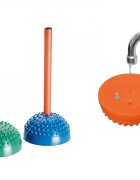Gymnic Set de 6 semisfere arici proprioceptive cu gaura Multiactiv Stones