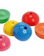 Gymnic Set de 6 semisfere arici proprioceptive cu gaura Multiactiv Stones