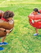 HAPE Joc Sumo cu 2 animale gonflabile Blow-up Bumper Balls