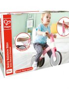 HAPE Tricicleta copii de echilibru cu 3 roti roz deschis cadru usor de aluminiu scaun reglabil roti fabricate din material spumant TPU moale si flexibil de la 18 luni