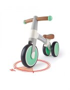 HAPE Tricicleta copii de echilibru cu 3 roti verde deschis cadru usor de aluminiu scaun reglabil roti fabricate din material spumant TPU moale si flexibil de la 18 luni