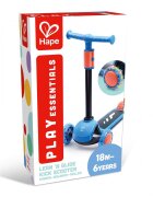 HAPE Trotineta pentru copii Glide Kick Scooter albastru cu ghidon reglabil si roti luminoase